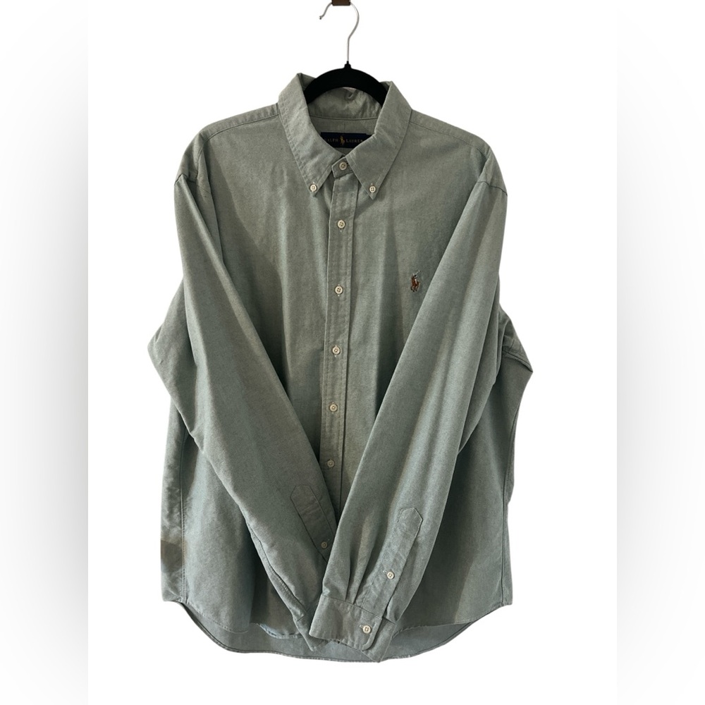 Ralph Lauren Men's Button-Down Shirt in Mint Green.Sz/XL - Picture 3 of 9